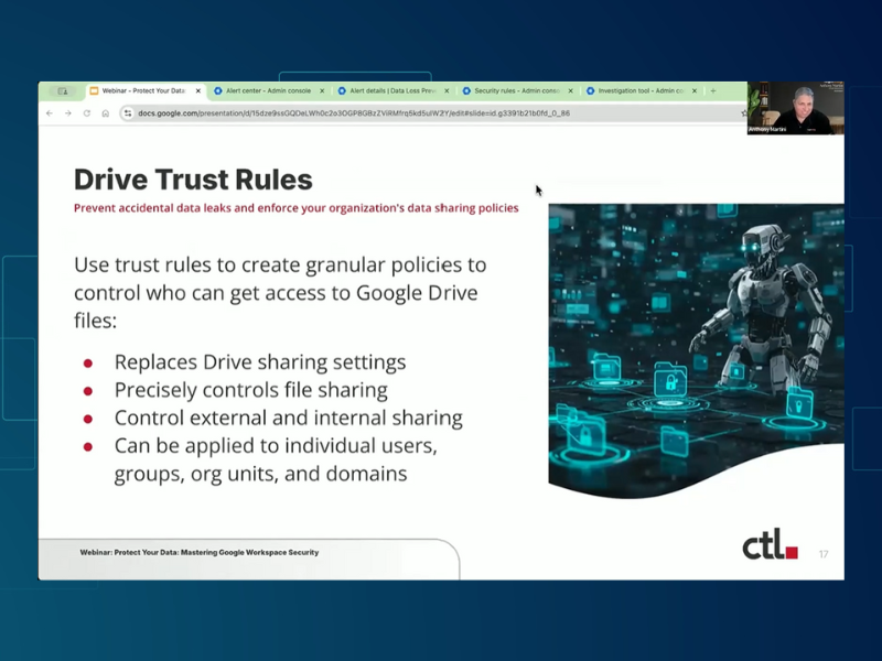 Preventing Data Leaks and Reducing Insider Threats: Drive Trust Rules in Google Workspace Security