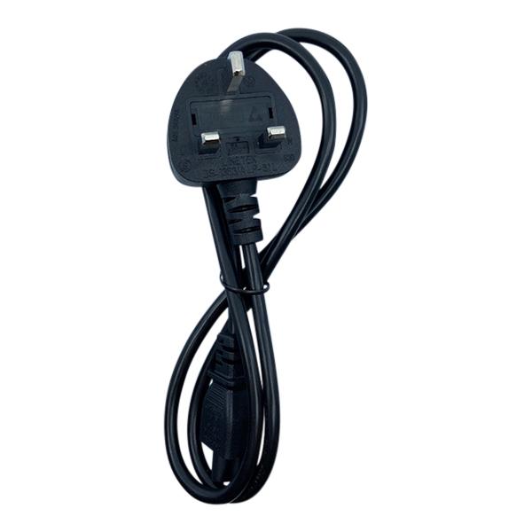 1M 3 Prong UK Power Cord