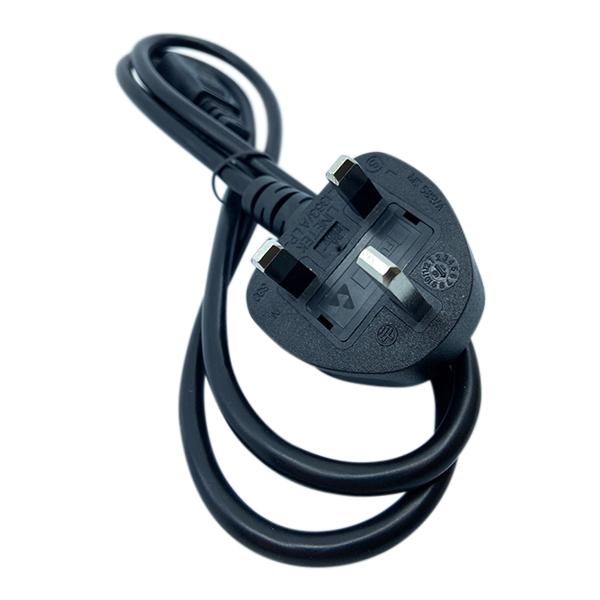 1M 3 Prong UK Power Cord