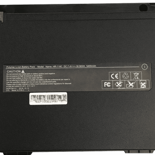 Battery Pack for CTL J5 (HR-116C/Edugear CMT)-