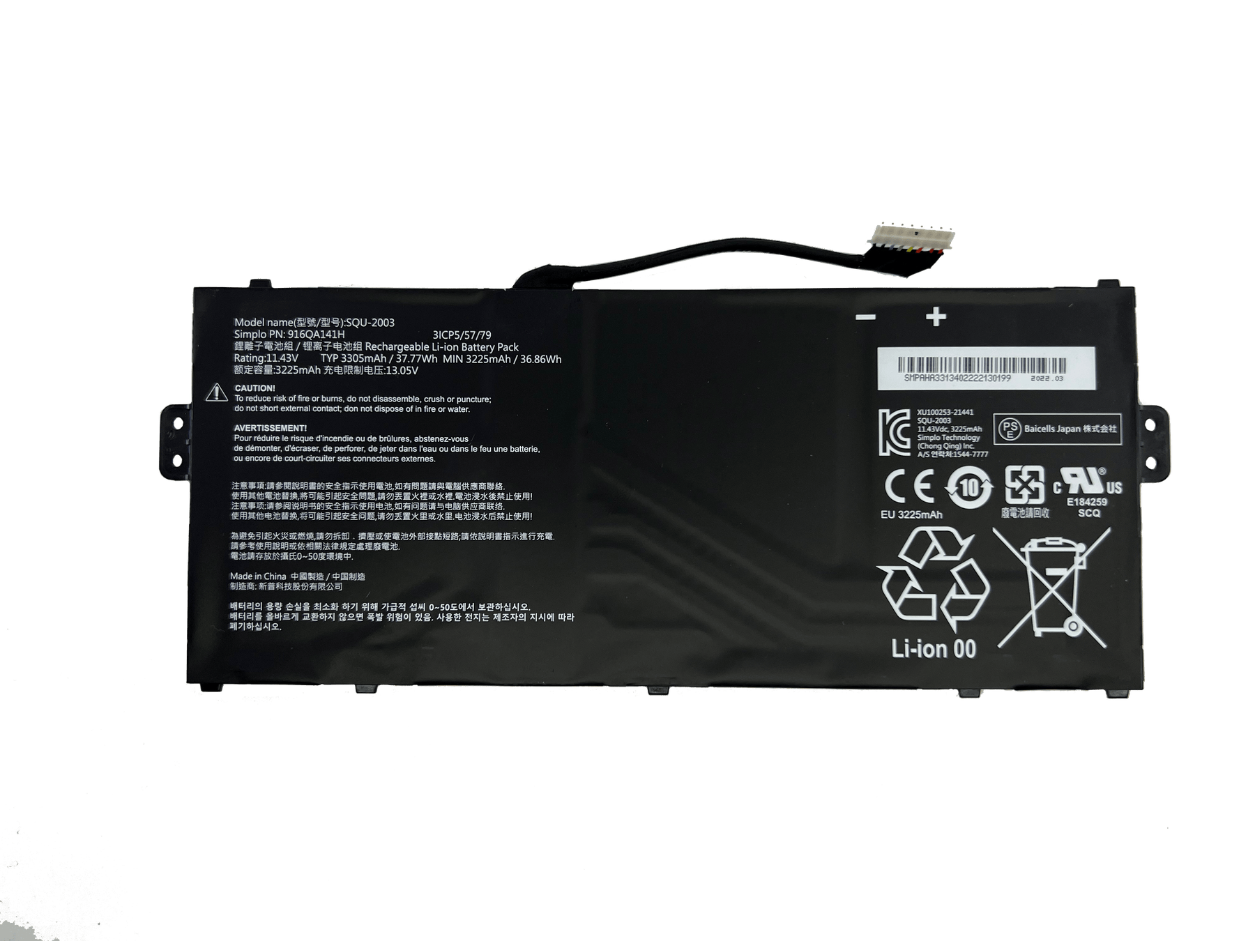 Renewed CTL NL71 Series Chromebook Battery