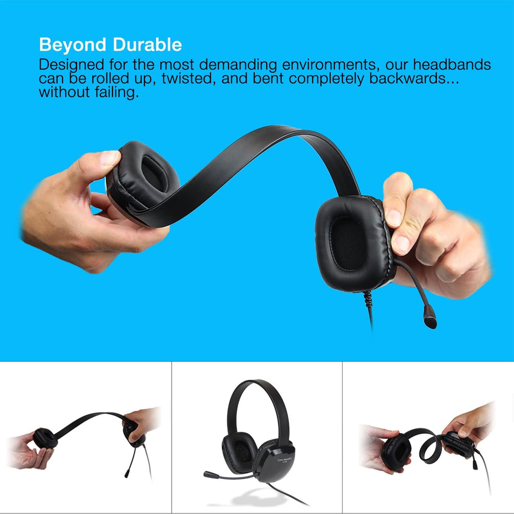 Cyber Acoustics Stereo Single Plug 3.5mm Connectivity AC-6008 Headset