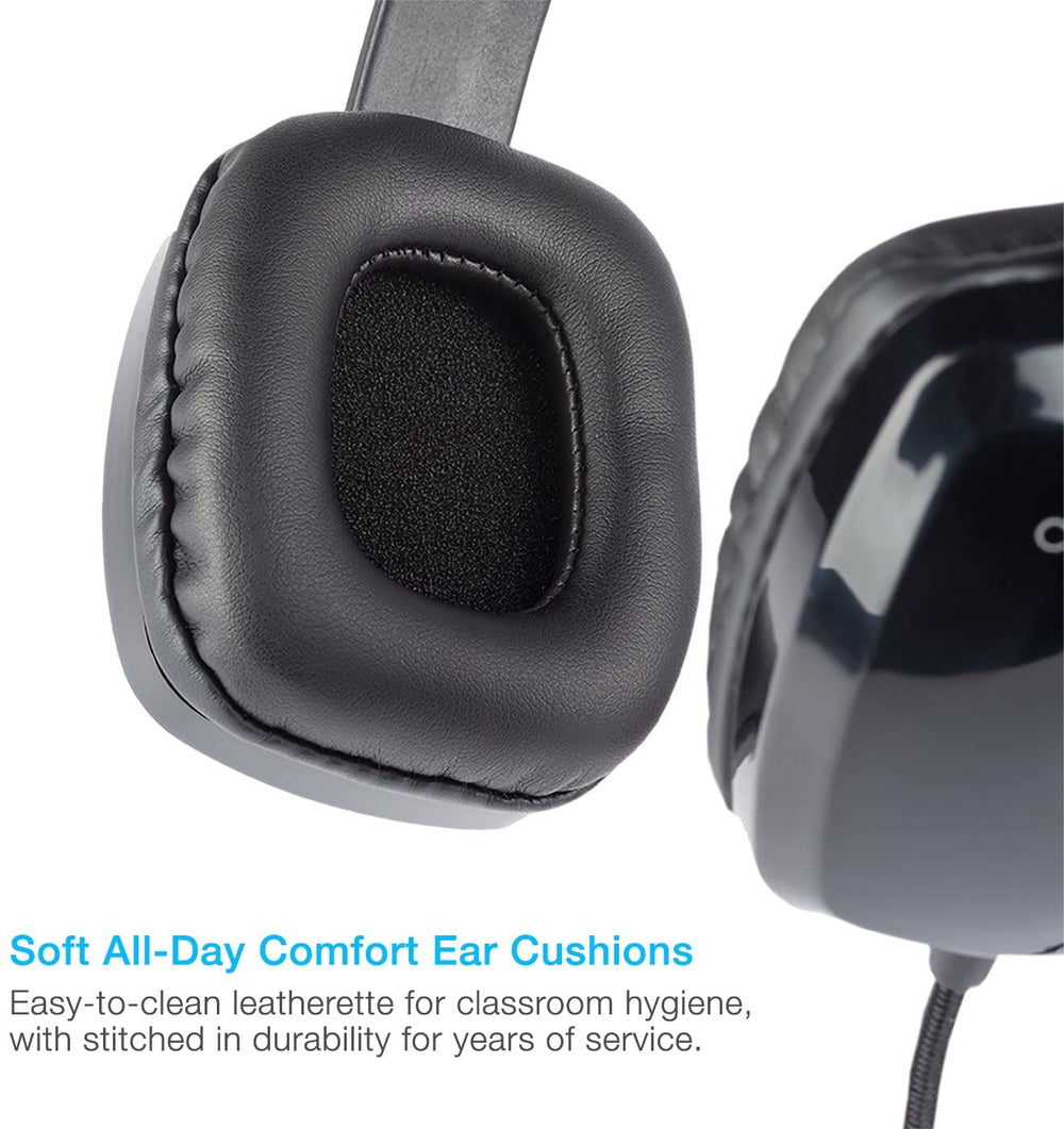 Cyber Acoustics Stereo Single Plug 3.5mm Connectivity AC-6008 Headset
