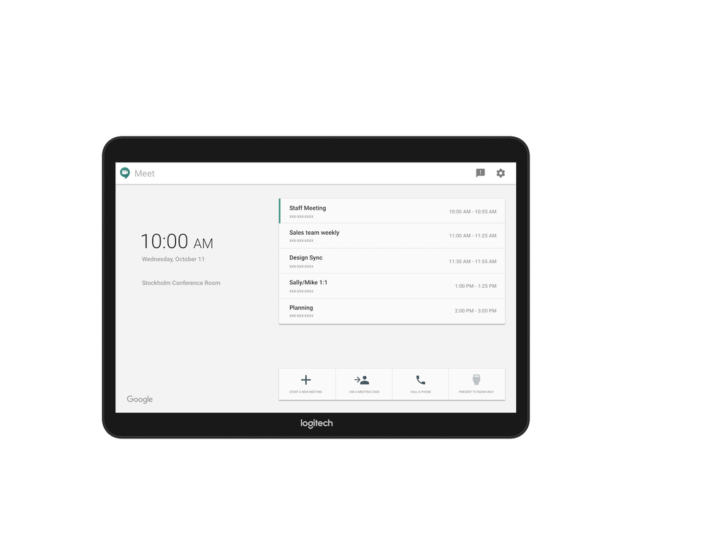 Logitech Medium Room Solution with Rally System for Google Meet