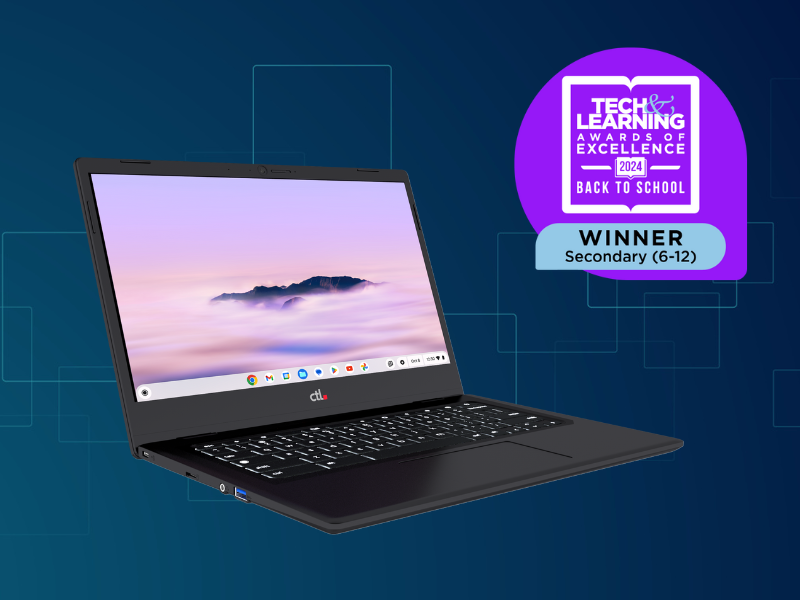 CTL Chromebook Plus PX141G Series Wins Tech & Learning Awards of Excellence: Back to School