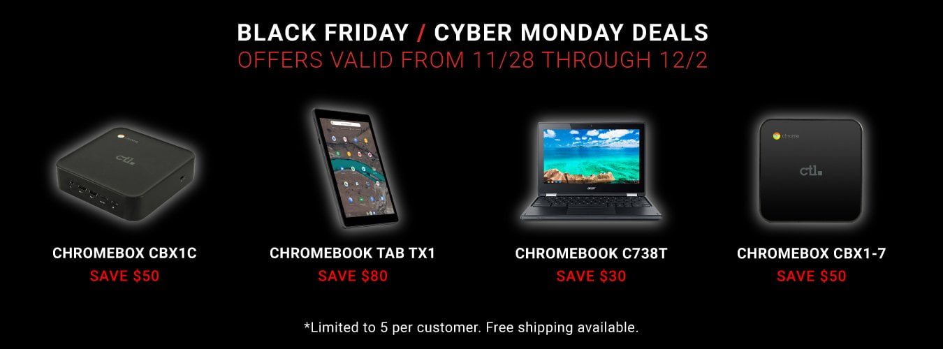 CTL's 2019 Black Friday + Cyber Monday Deals!