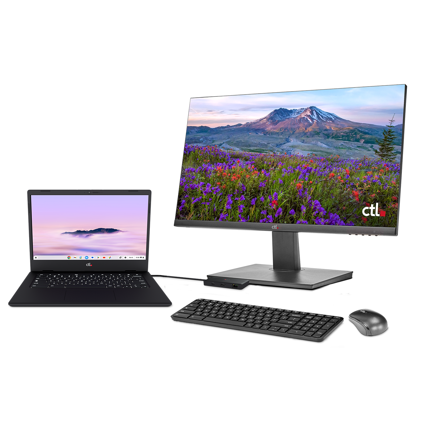 CTL Mini Chromebook Workstation Bundle