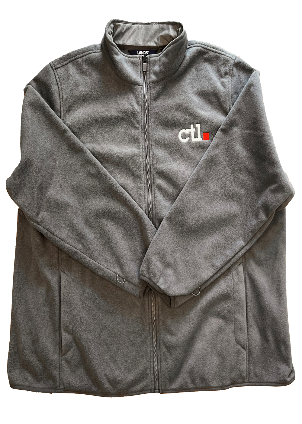 CTL Logo'd Land's End Gray Zip-Up Fleece