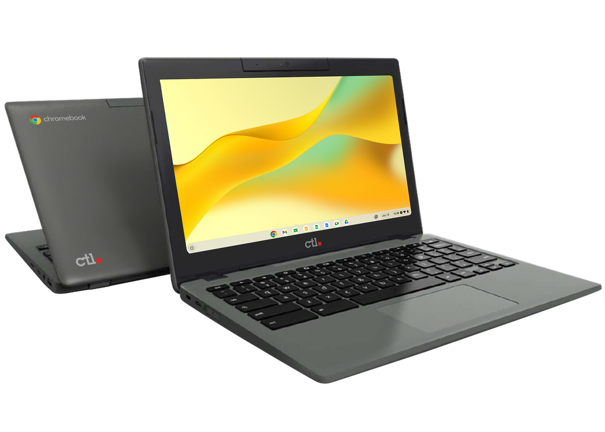 Open Chromebook back to back