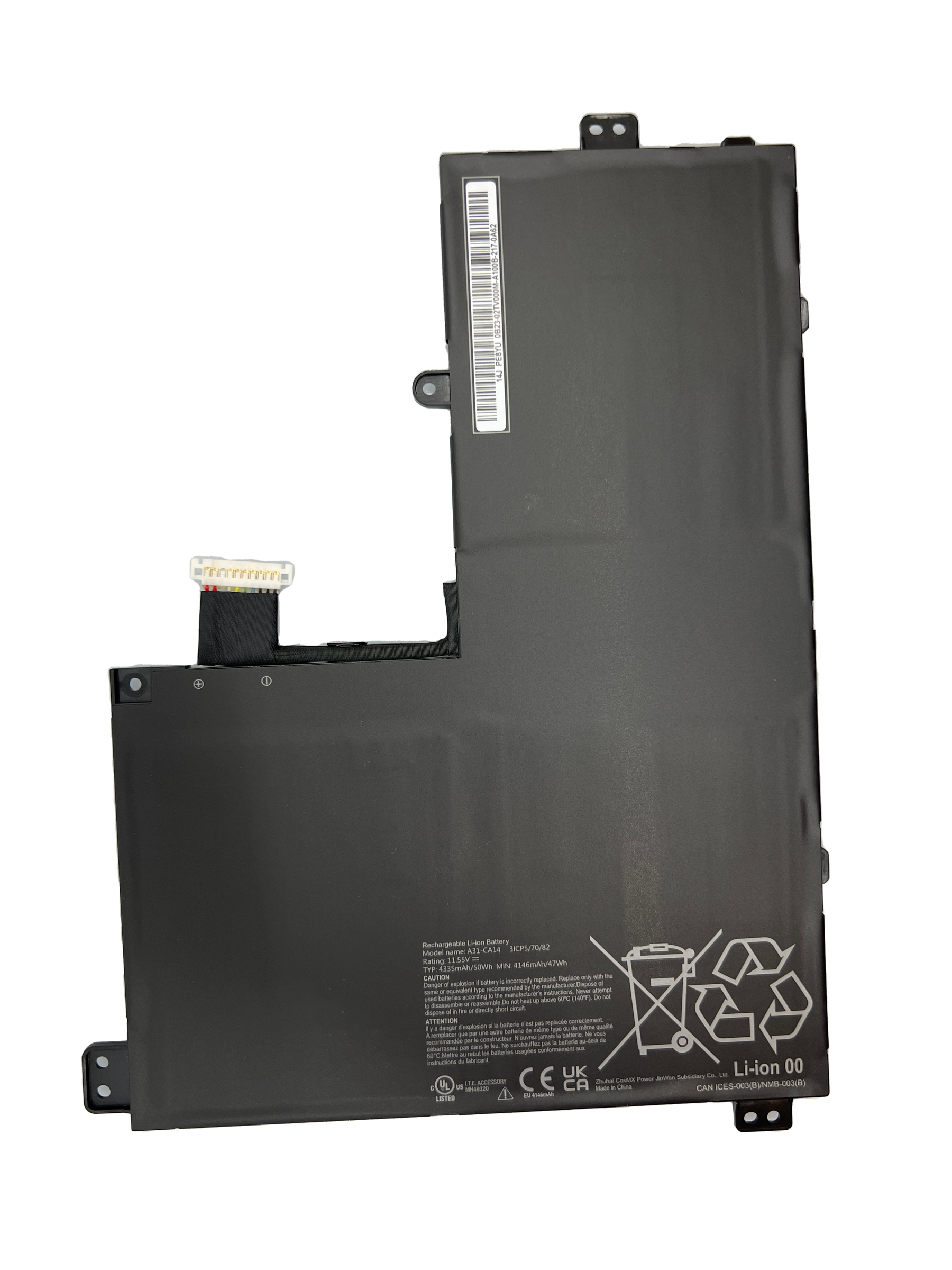 CTL PX14E, PX14EX, and PX14EXT replacement Battery