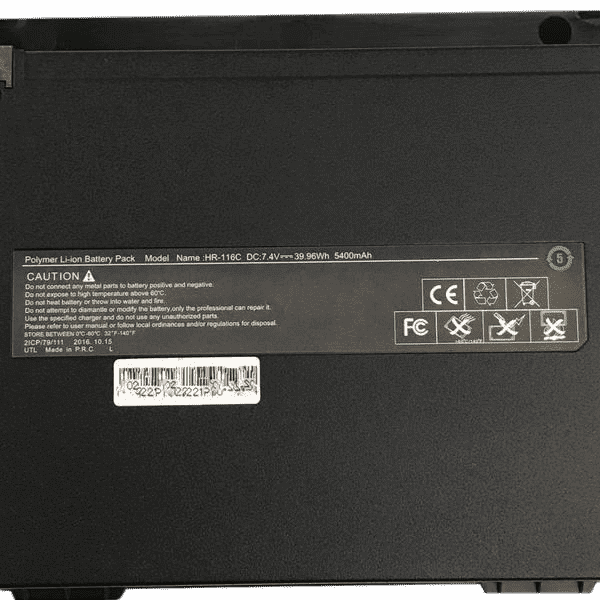 Battery Pack for CTL J5 Chromebook(HR-116C/Edugear CMT)-