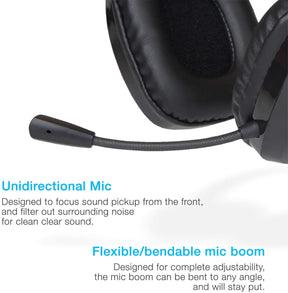Cyber Acoustics  Stereo Single Plug 3.5mm Connectivity AC-6008 Headset